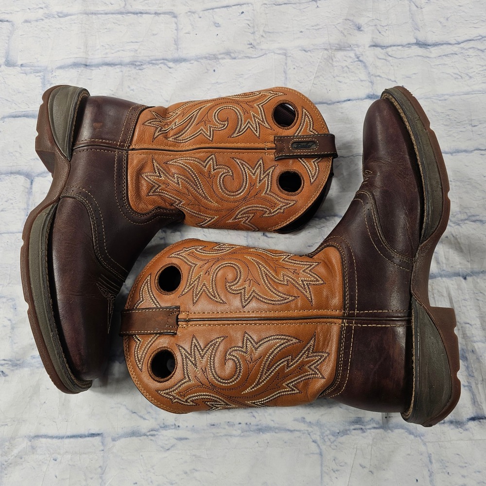 Durango Rebel Western Boots Mens 10EE Brown Leather Square Toe Work Ranch Cowboy